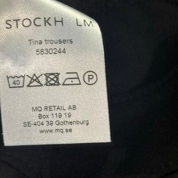 STOCKH LM Trousers Tina Pant Skinny Leg Pull On Casual Black Size 38 / 8 NWT - Picture 8 of 13